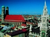 M¸nchens Innenstadt: Frauenkirche und Neues Rathaus